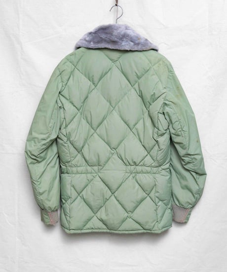 70s vtg mint green down