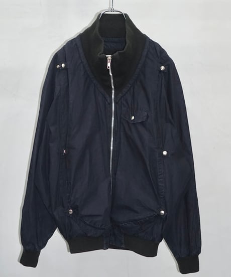 80s MILLER cotton/nylon docking bomber jacket