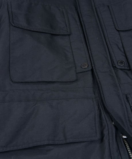 TOMMY HILFIGER 00s multipocket design poly coat