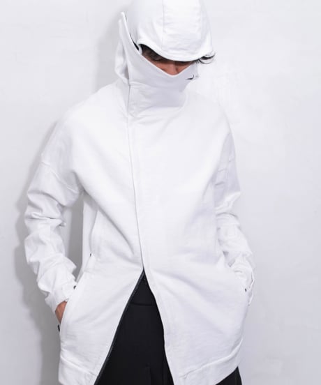 00s NIKE diagonal zip ninja hoodie