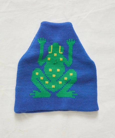 90s Frog knitcap