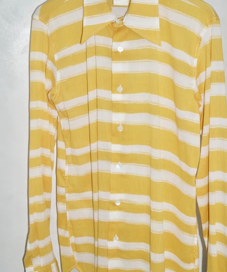 90s agnes b. homme PARIS border sheer shirts