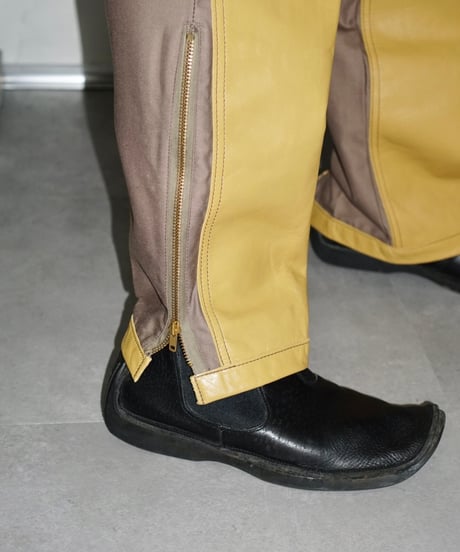 90s vtg leather docking hunting slacks
