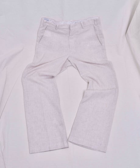80s vtg linen wide slacks