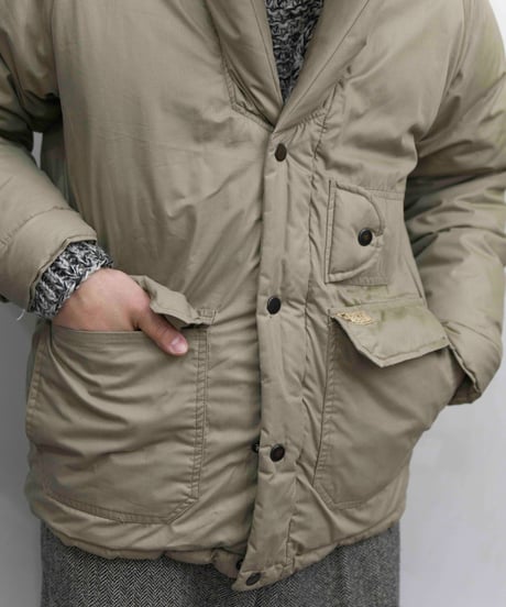 80s vtg HOMME SPORTS shawl collar down jacket