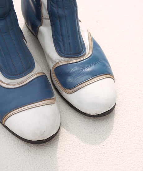80s vtg Frank Thomas racing boots