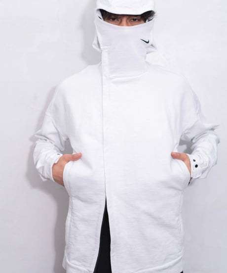 00s NIKE diagonal zip ninja hoodie