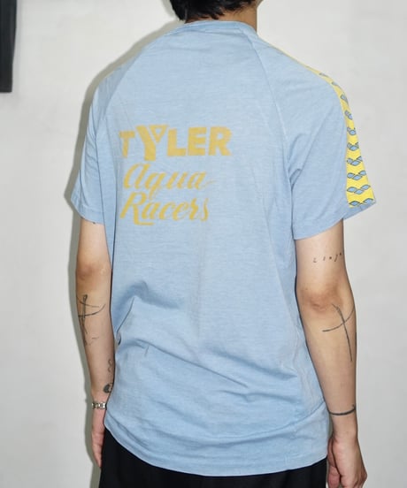 80s arena light blue T