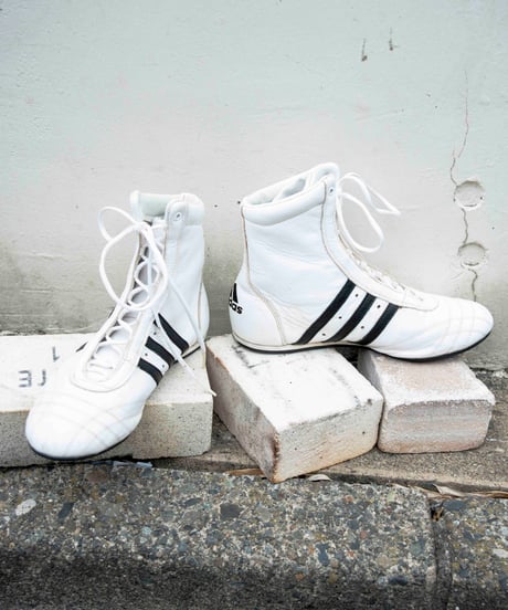 90s adidas leather boxing shoes