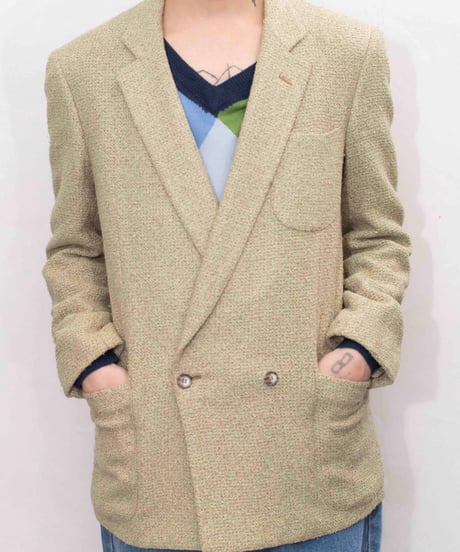 80s Italy vtg PISA silk/wool tailored jacket
