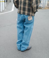 80s vtg Atlantic Store wide straight denim (deadstock)
