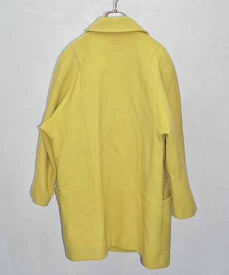80s vtg zip design wool tailored coat