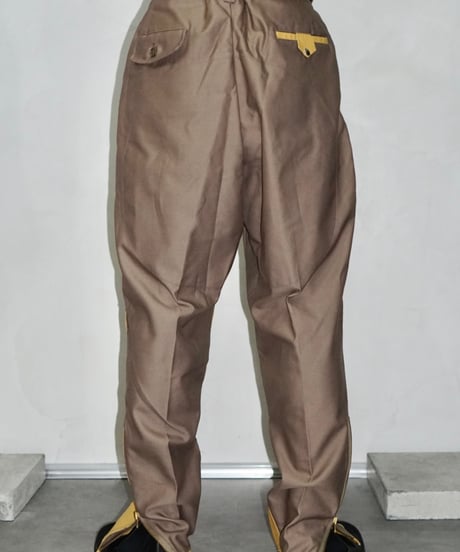90s vtg leather docking hunting slacks