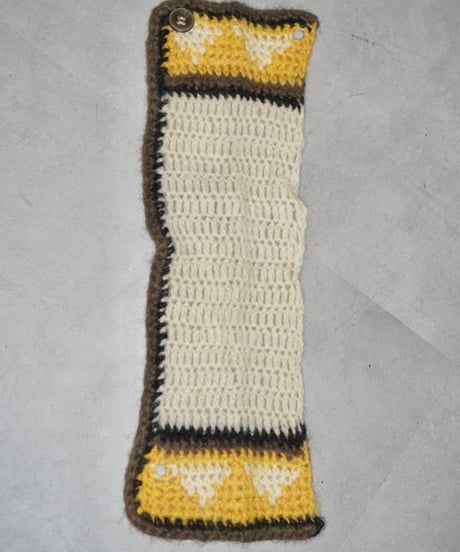 90s made in Italy handmade wool knit with neck warmer