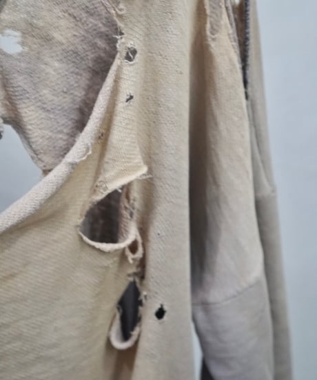 60s vtg HEILEMAN super damaged halfzip sweat