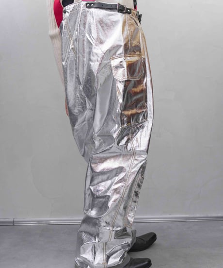 80s vtg DEADSTOCK fireman silver over cargo pants