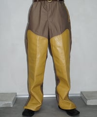 90s vtg leather docking hunting slacks
