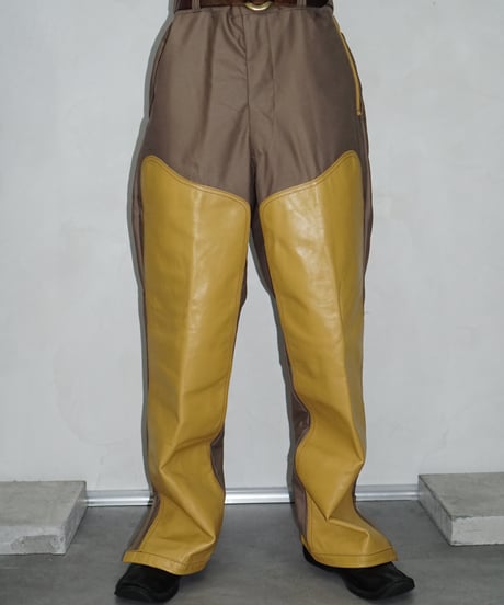 90s vtg leather docking hunting slacks