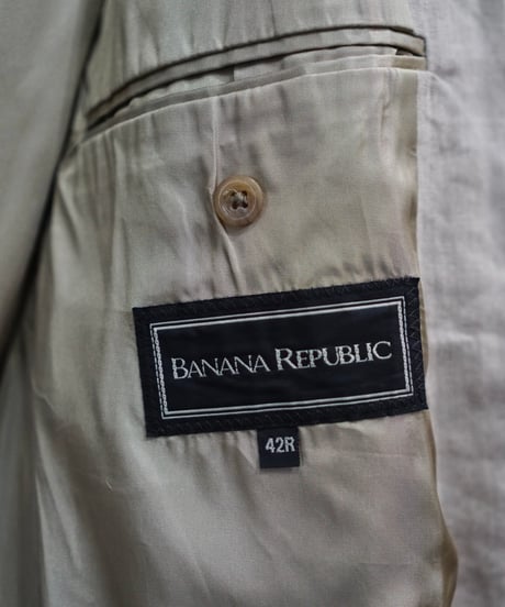 90s BANANA REPUBLIC linen double tailer