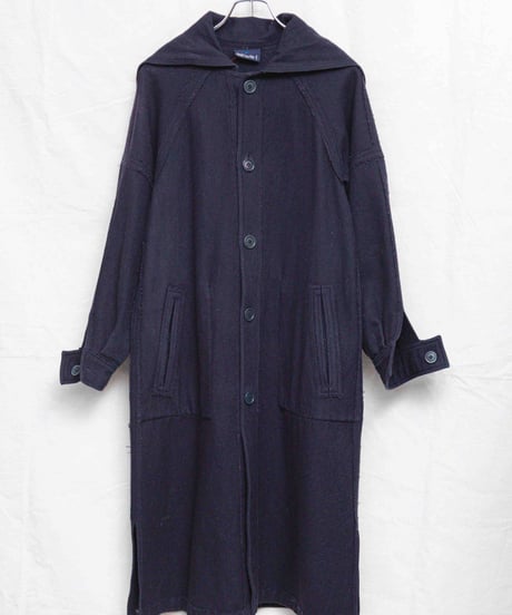 50s vtg daniel hechter reversible sailor long coat