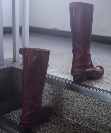 Tsumori Chisato long leather boots