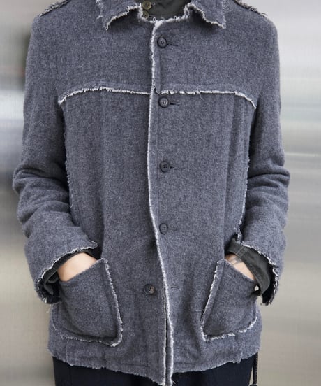 ripvanwinkle cut off wool jacket