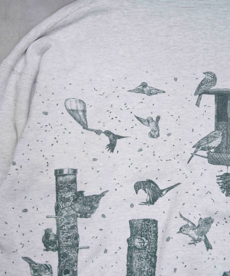90s rel.e.vant. products bird pattern sweat