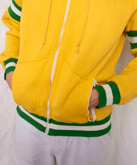 70s vtg whistle zip-up hoodie