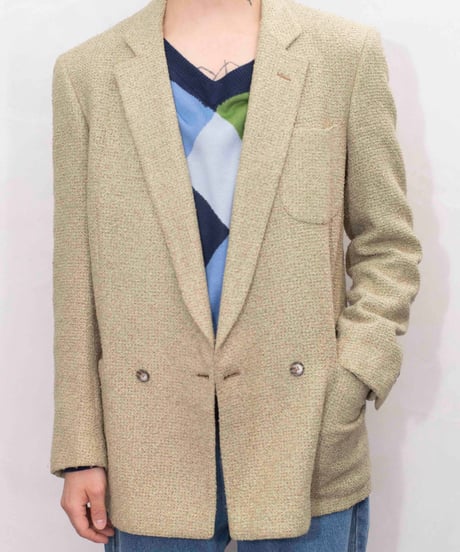 80s Italy vtg PISA silk/wool tailored jacket