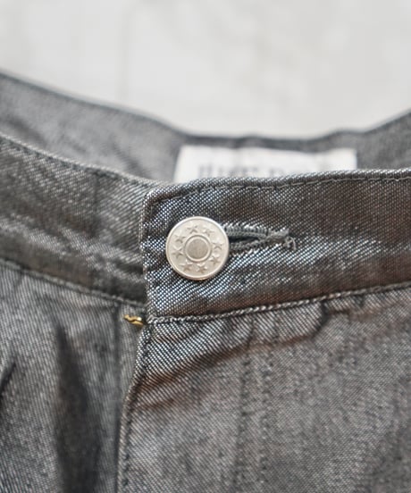 90s silver coating buggy cotton/poly pants