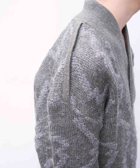 80s vtg ISSEY MIYAKE 3D wool knit