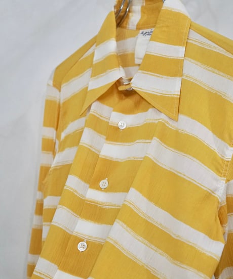 90s agnes b. homme PARIS border sheer shirts