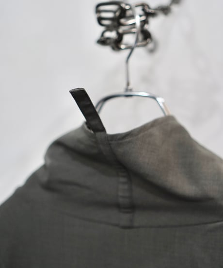 00s bell chu very diagonal zip asymmetry poly coat