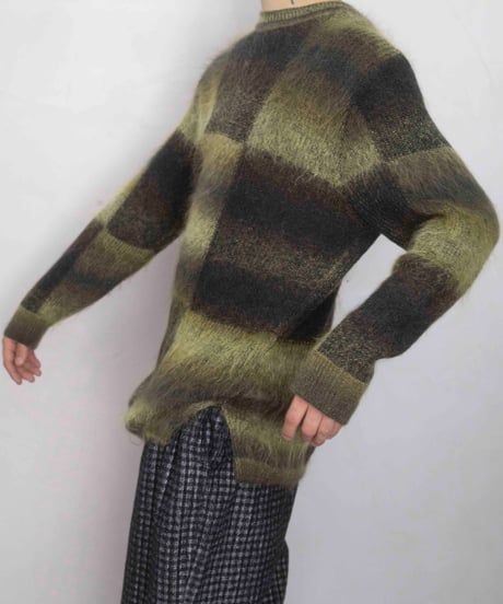 90s LaCarbona mohair/rayon shaggy knit