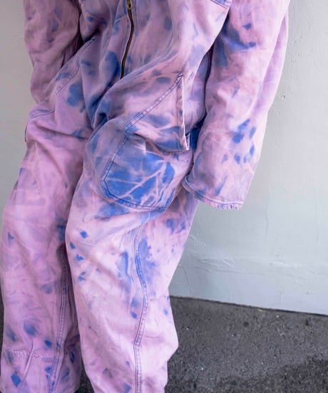 90s French vtg tie dye jumpsuits