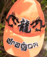 90s vtg dragon embroidery cap