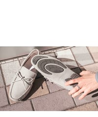 STEFANO GAMBA silver glitter slip-on