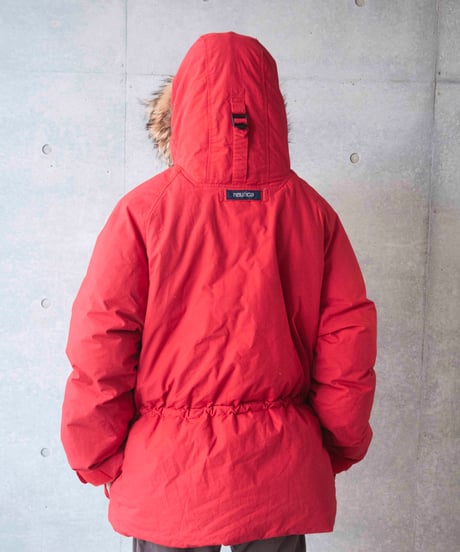 90s NAUTICA atlantic fur down coat