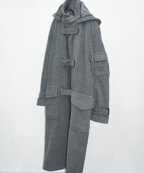JUN MEN 90s velcro wool long coat