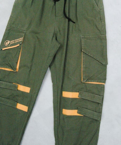 GENDERLESS SOCIETY velcro cargo