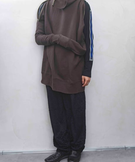 Hussein Chalayan double zip design sweat