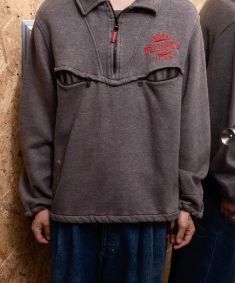 00s ARMANI JEANS gimmick halfzip sweat tops