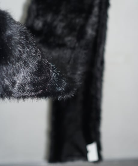 BANANA REPUBLIC fake fur long muffler