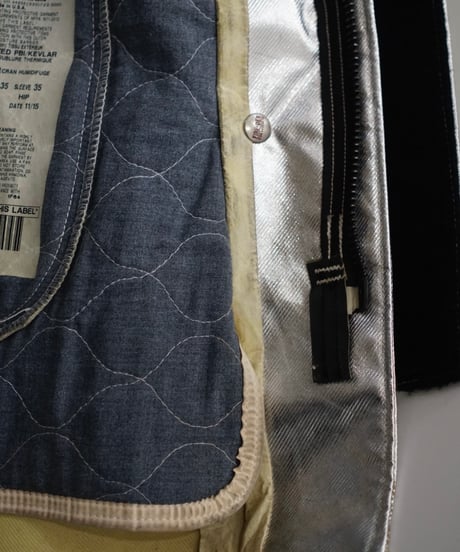 Fire Dex 90s silver coating padded coat
