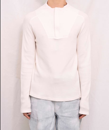 Armani Exchange half zip waffle longsleeve