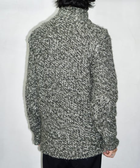 Oliver Spencer diagonal zip design knit jacket
