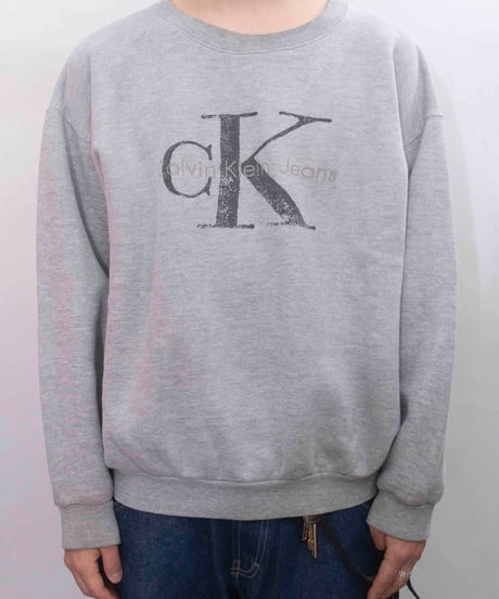 90s Calvin Klein big logo sweat