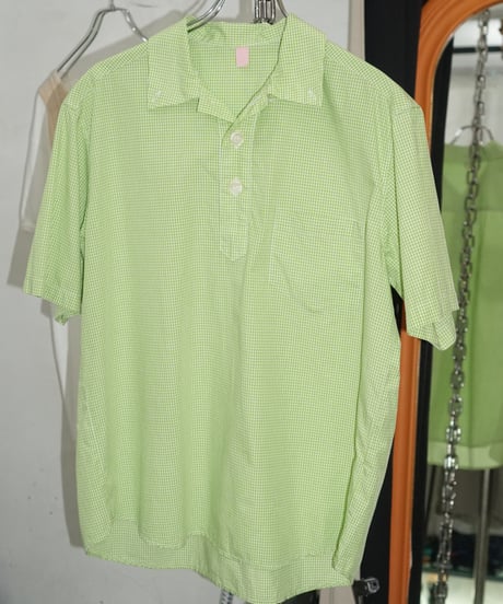 00s gingham check pullover shirts