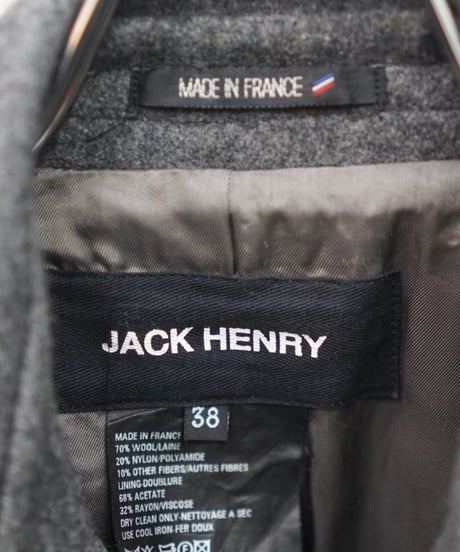 JACK HENRY made in france wool p coat