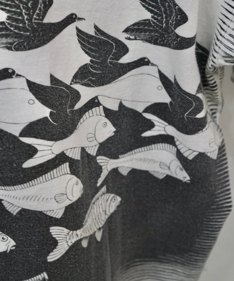 90s M.C.Escher Trompe-l'œil　Tee